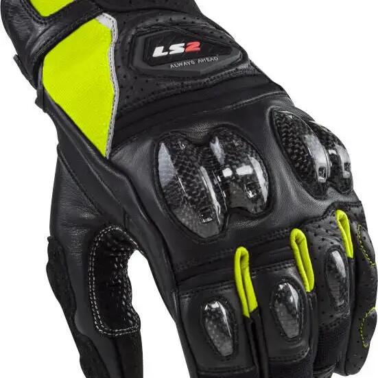 LS2 Spark II Leather Men's Gloves - Size L.