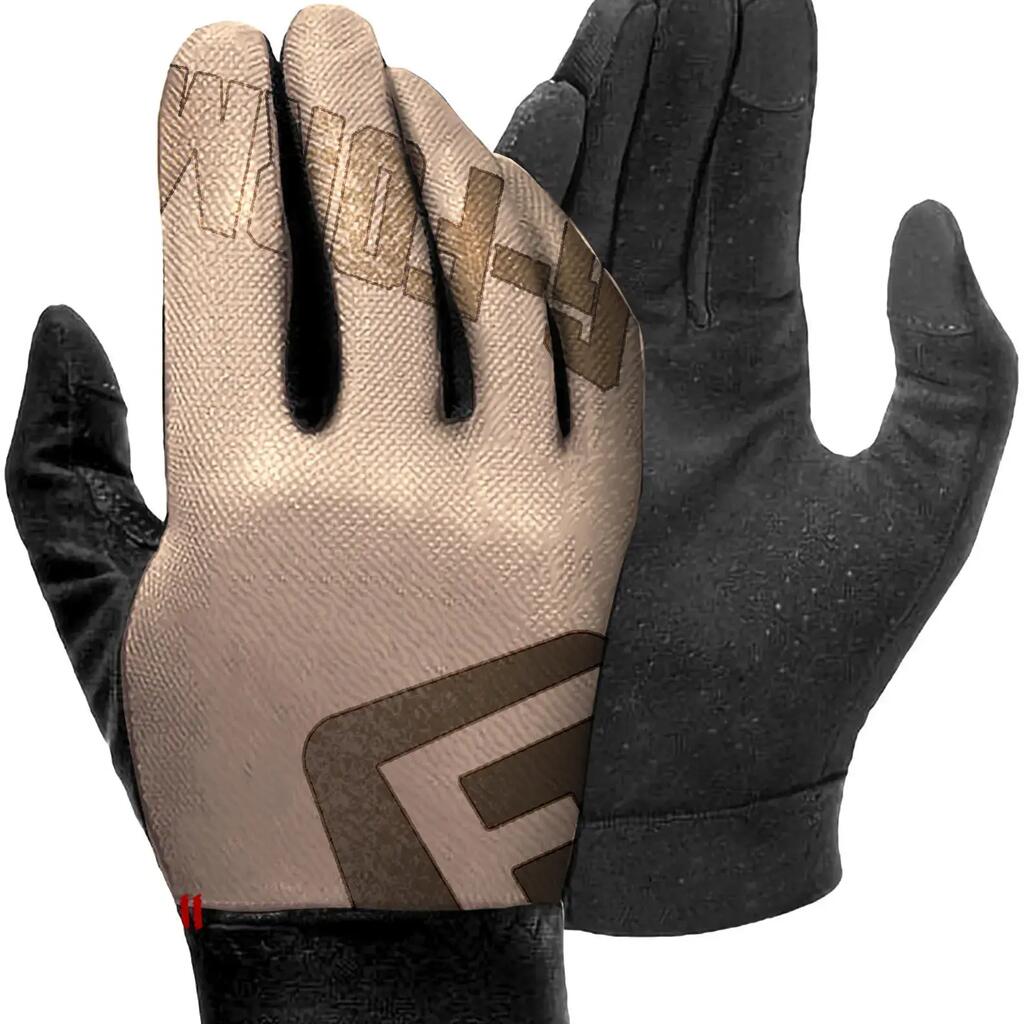 G-FORM Tempo Cycling Glove — Size S, Tan/Black.
