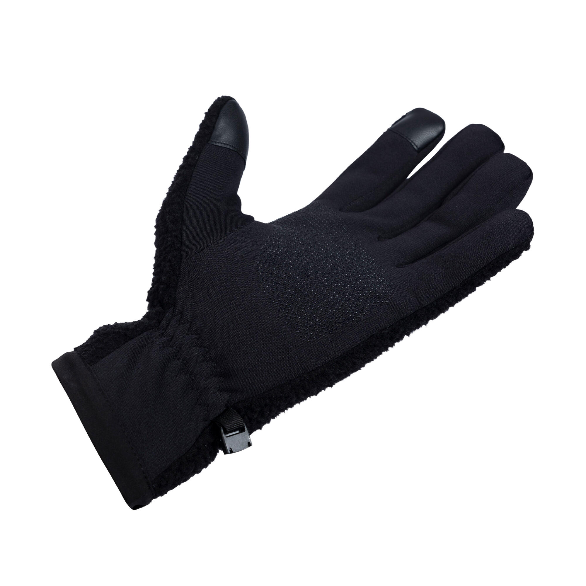 Adulto Unisex Lana Sherpa Guanto Trespass Ainslee Nero 3/5
