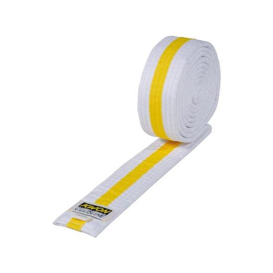 Ceinture blanche/jaune/blanche Budō Kwon
