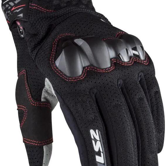 LS2 Chaki Man Cycling Gloves, Black, Size S.