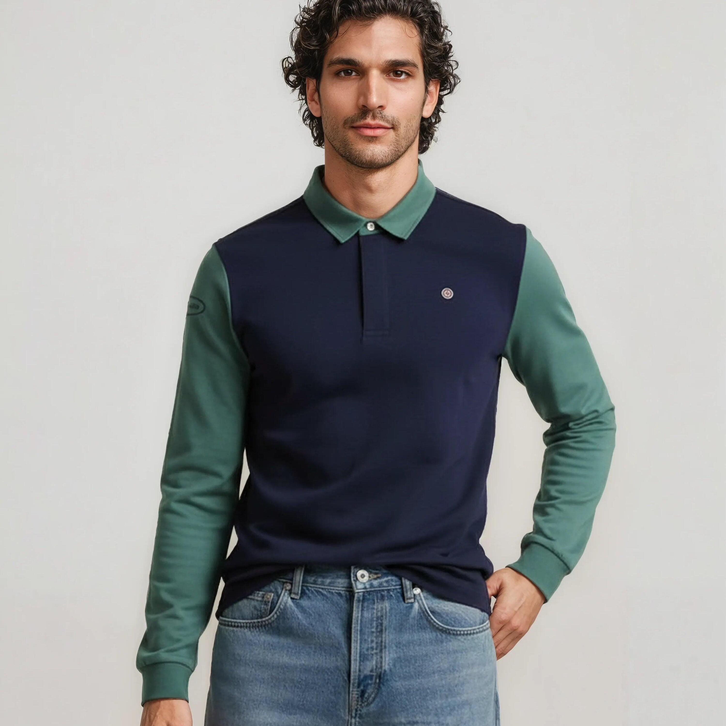 Polo Livio in cotone a maniche lunghe 2/5