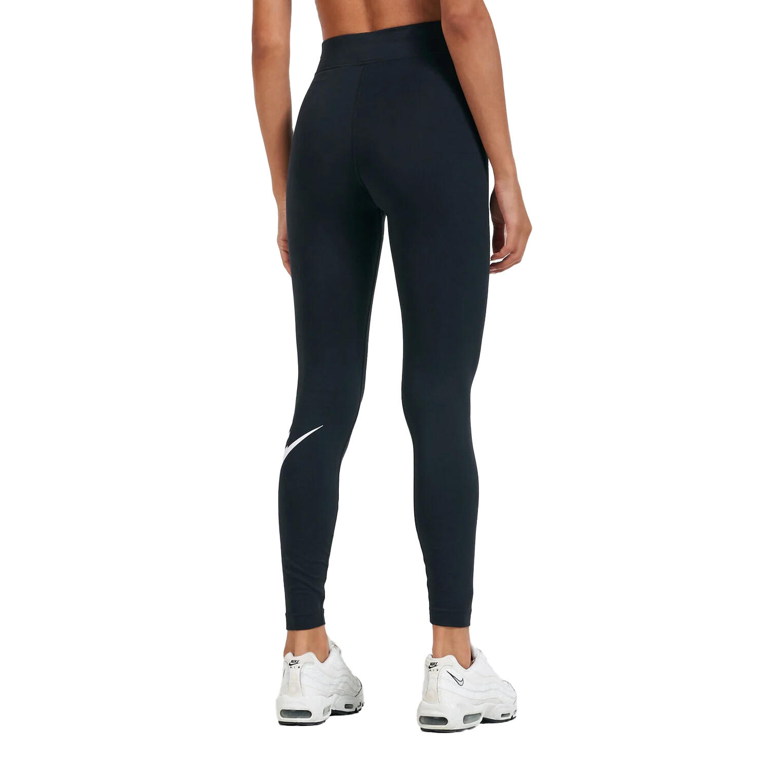 Womens/Ladies Swoosh Leggings (Black) 4/4