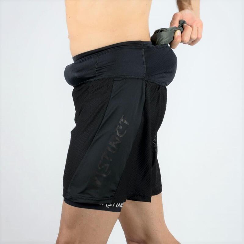 Instinct - Trail Short Ultra Race - 2-in-1 unisex - negru