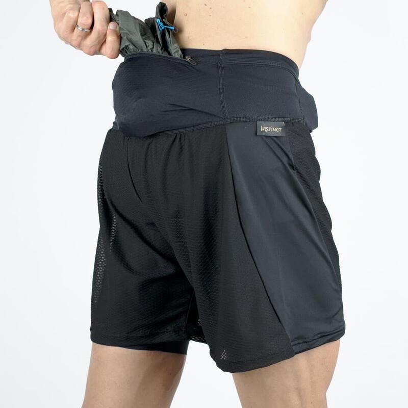 Instinct - Trail Short Ultra Race - 2-in-1 unisex - negru