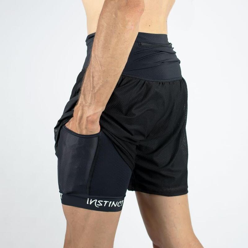 Instinct - Trail Short Ultra Race - 2-in-1 unisex - negru