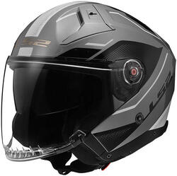 Casque jet LS2 OF603 Infinity II Veyron - L, gris/bleu/blanc