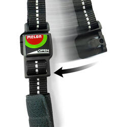 Fermeture de casque magnétique Melon (noir)