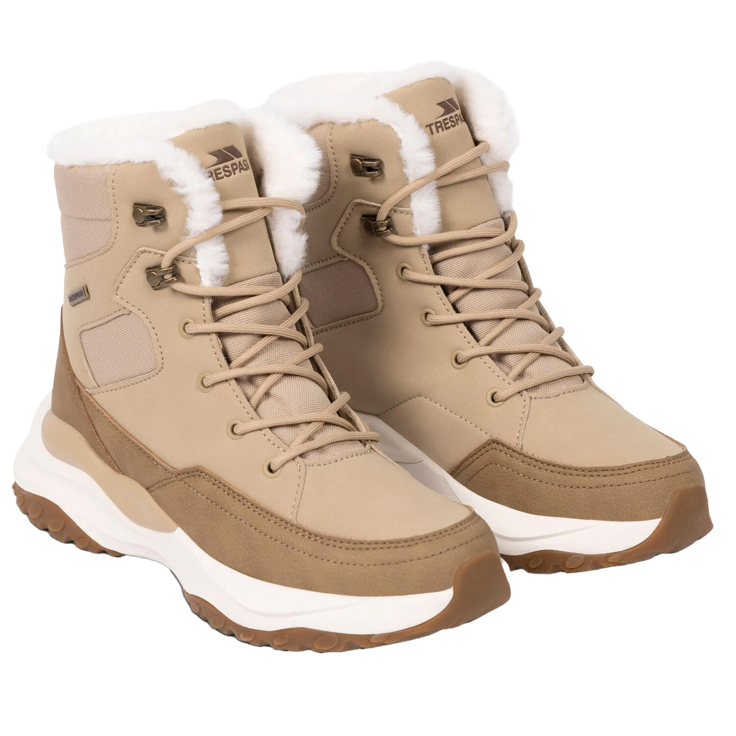 TRESPASS "Nadine" Schneestiefel für Damen Ecru