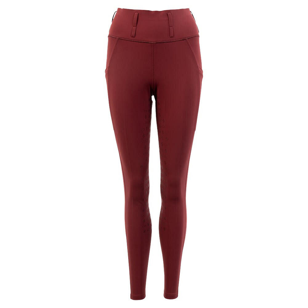 Br - Pantalon Équitation Full Grip Femme Br Equitation Clx - Legging - Rouge - Decathlon