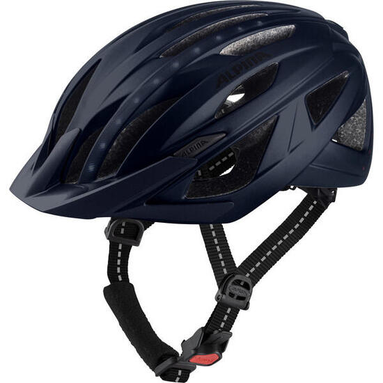 Olympische Sportbekleidung Alpina Urban Helm Haga LED 51-56 Mat Indigo