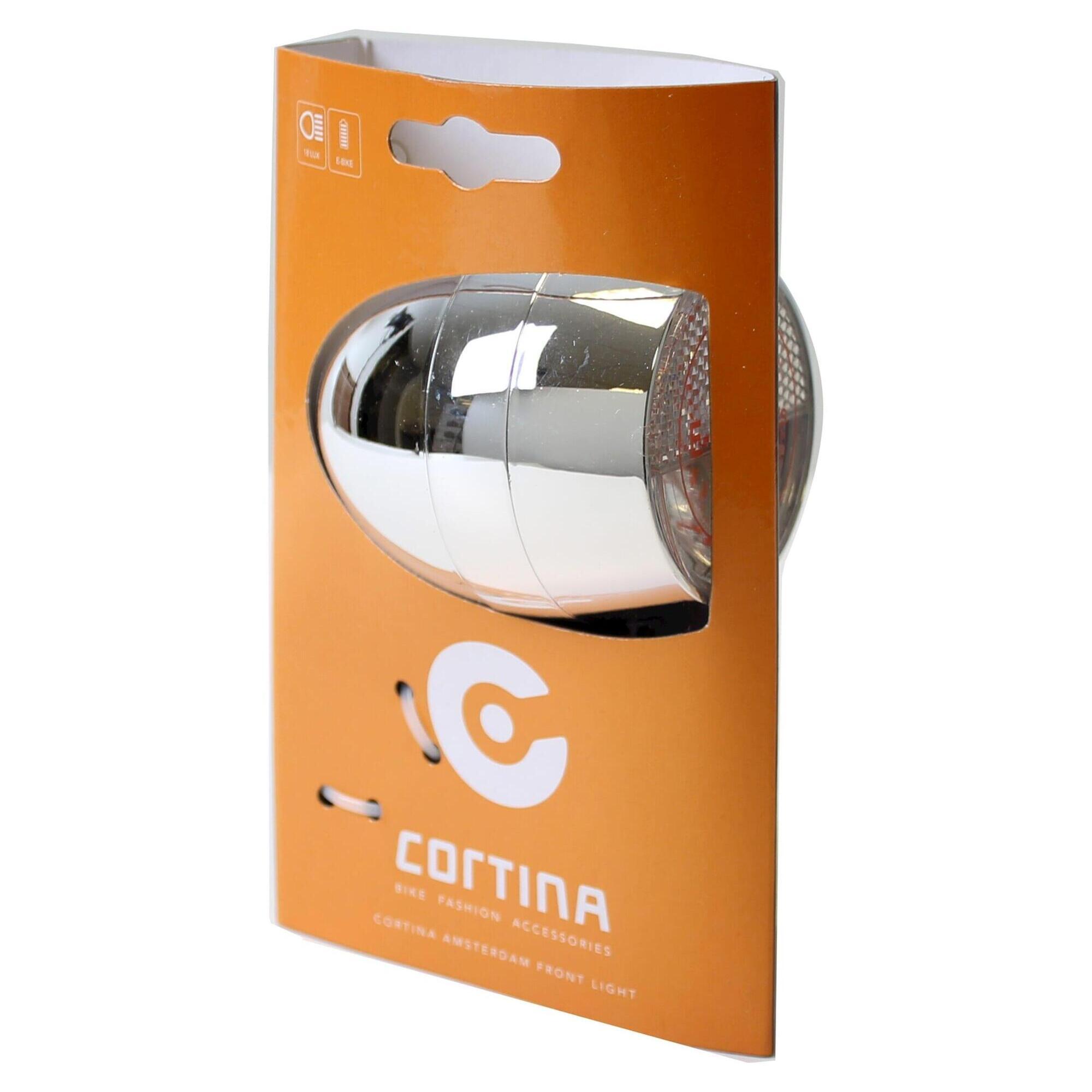 Cortina - Cortina Koplamp Amsterdam E-bike Chrome - Lampe Frontale - Gris - No Size - Decathlon