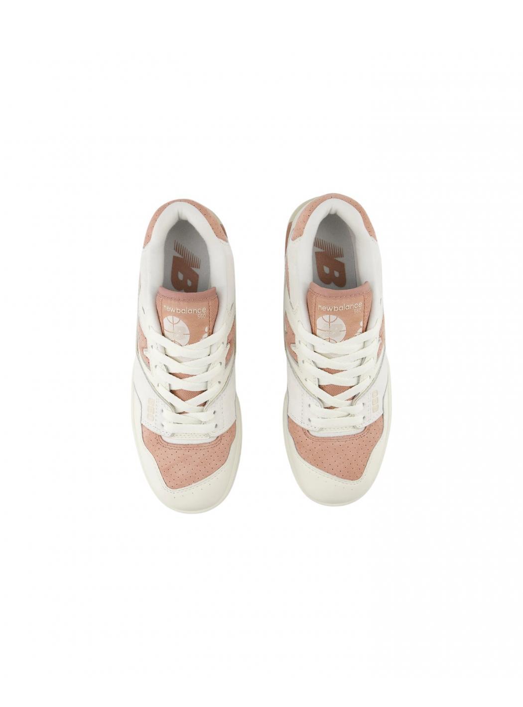 Scarpe Donna New Balance BBW550PF - Sneakers Rosa/Fluo White, Taglia 39 5/6