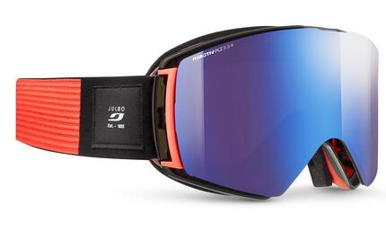 Masque de ski et de snowboard enfant et adulte - Beige / Marron LAUNCHER REACTIV