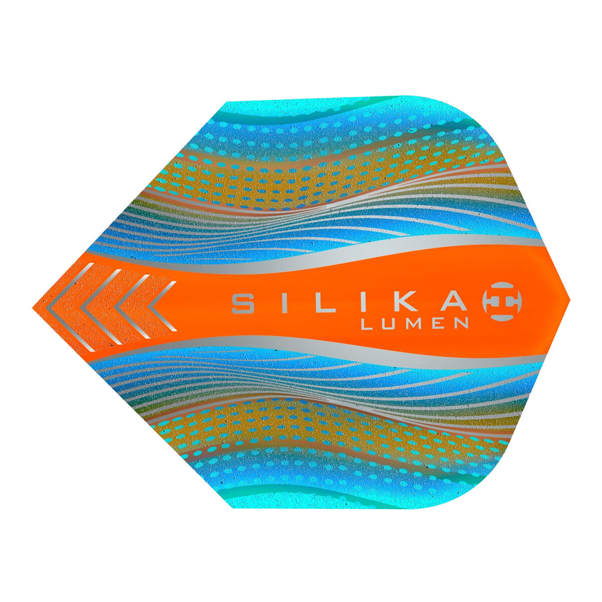 Plumas de Dardos Silica Lumen Packs de 3 Naranja, Azul 3/4