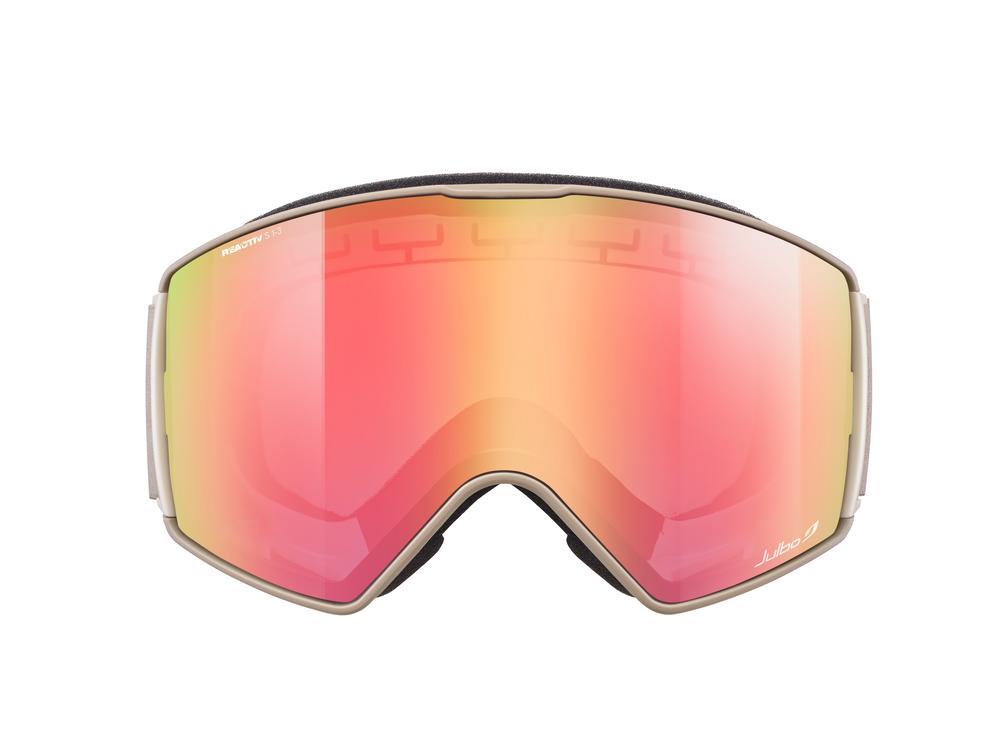Masque de ski et de snowboard enfant et adulte - Beige / Marron LAUNCHER REACTIV 3/5