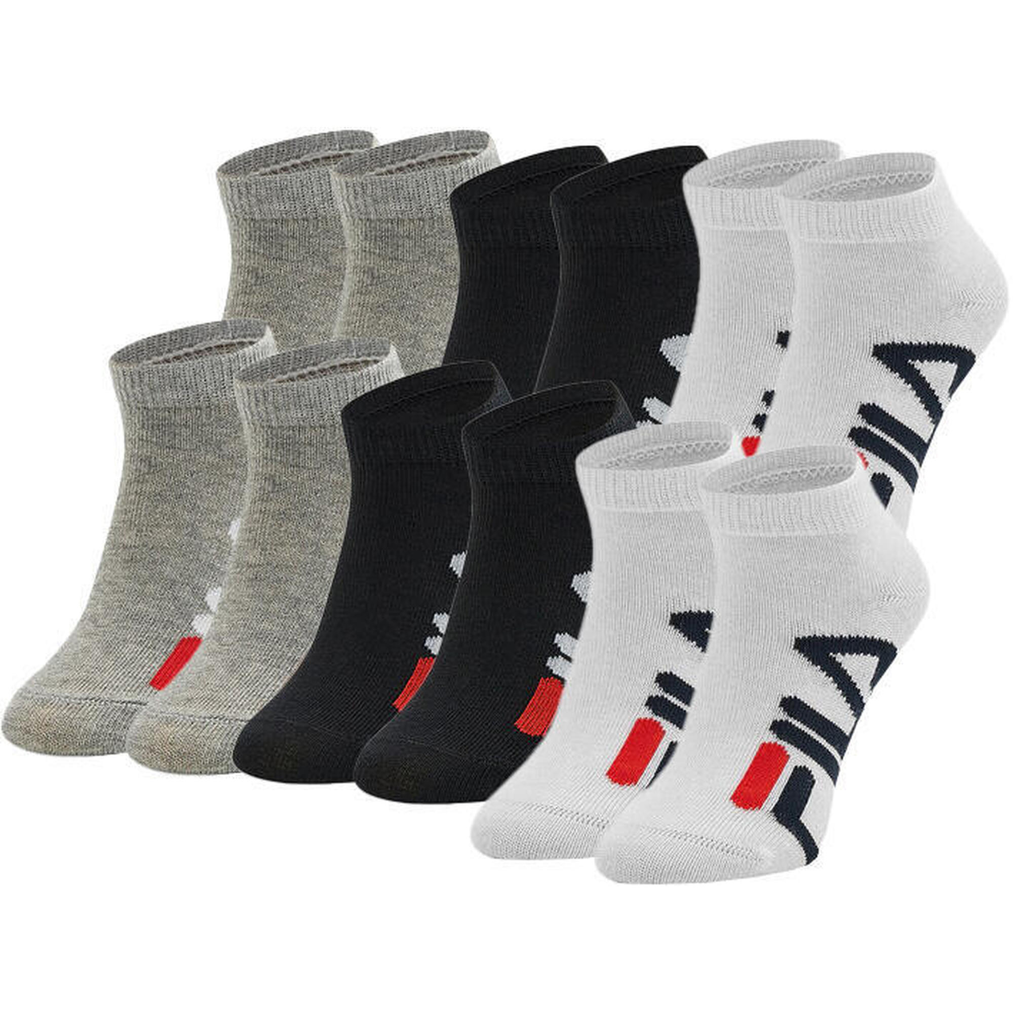 Fila - Fila Socquettes Invisibles Enfant 6 Pcs 31-34 - Chaussettes - Gris|mauve|multicolore|noir - Decathlon