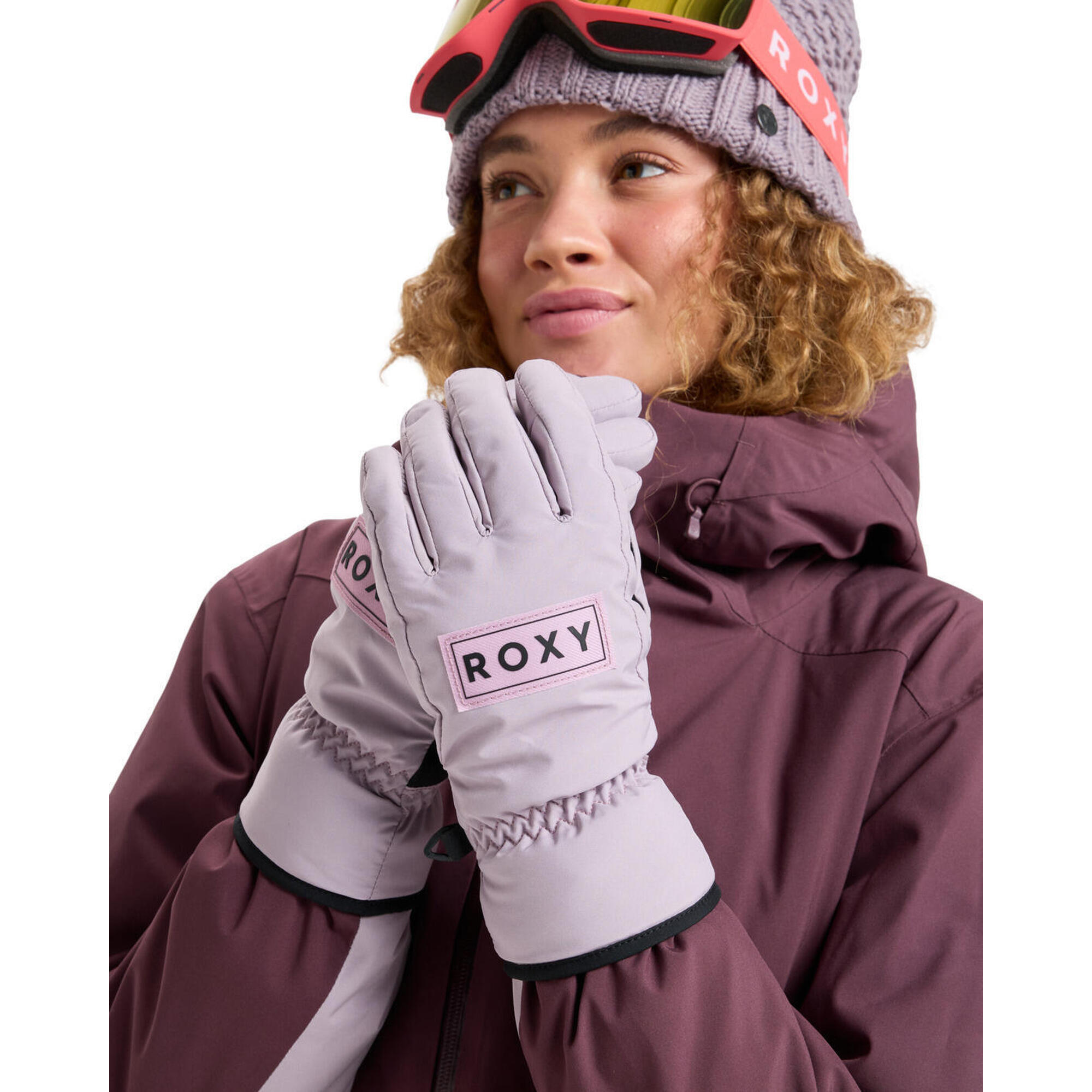 Roxy - Gants Techniques Ski/snowboard Freshfield Violet Femme - Elastique Stop Ski - Violet - 20 Cm - Decathlon