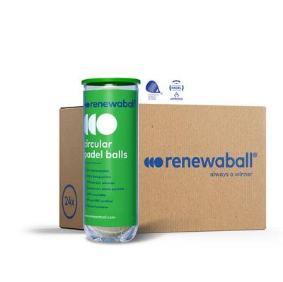 Renewaball - box 24x3 natural padel balls