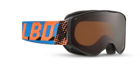 Masque de ski et de snowboard enfant et adulte - Noir / Bleu / Orange ATOME ACÉT