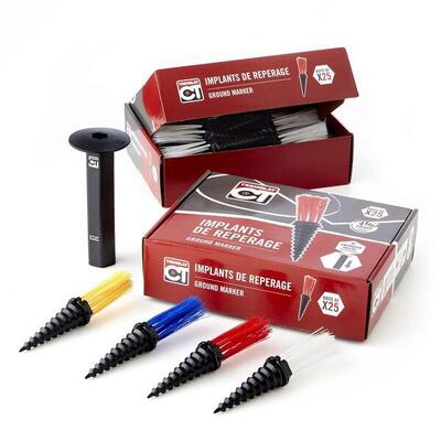 Implantate und Eintreiber Bodenmarkierung Tremblay CT (x25)
