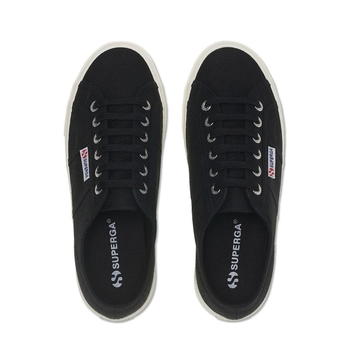 Womens/Ladies 2740 Lace Up Platforms (Black) 3/4