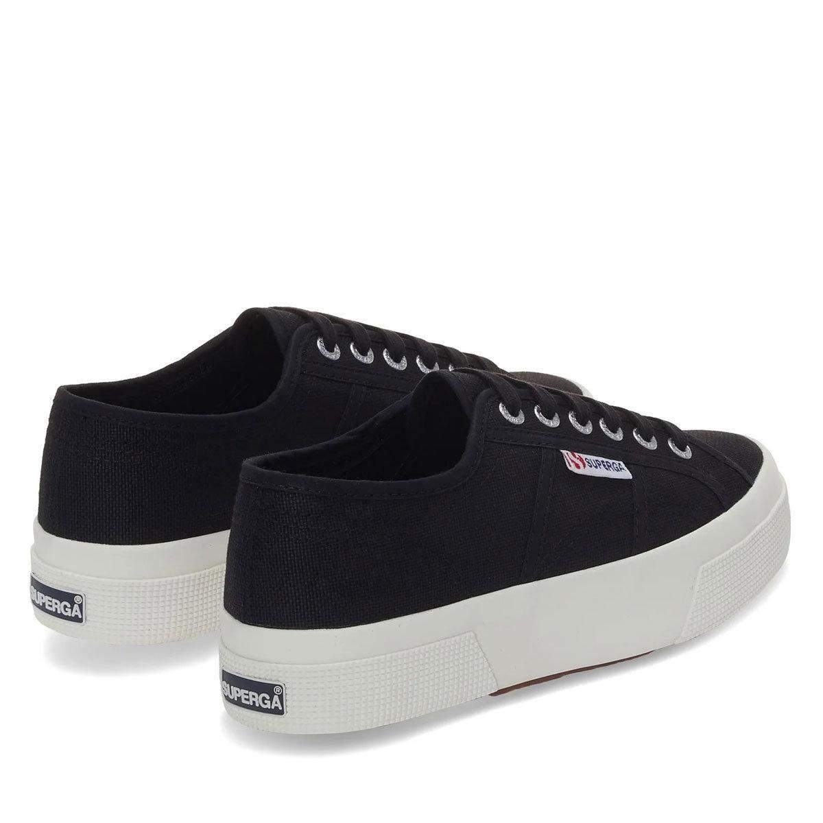Womens/Ladies 2740 Lace Up Platforms (Black) 2/4