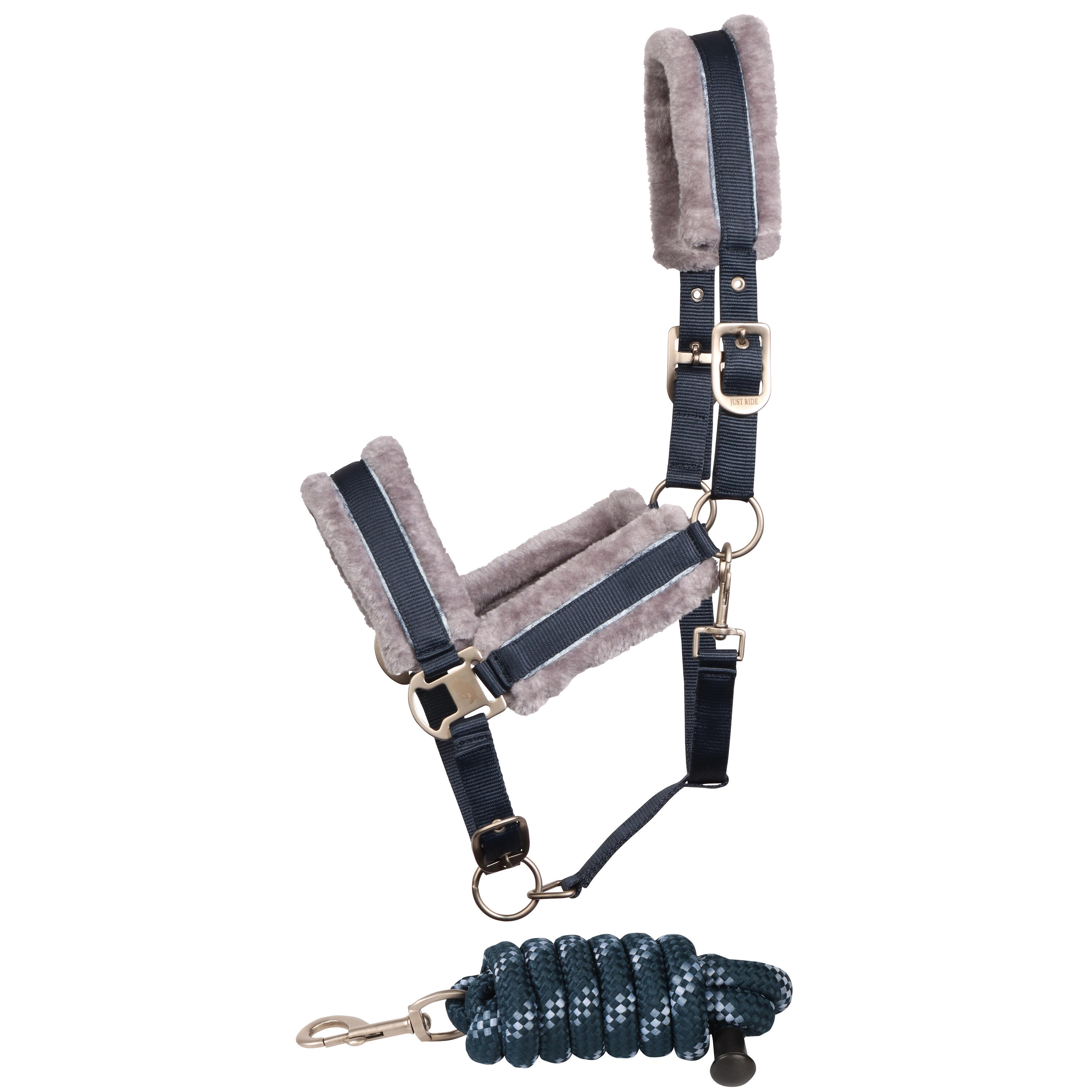 Harrys Horse - Ensemble Licol Et Longe Pour Cheval Harry's Horse Just Ride Retro Soft - Pack Licol Et Longe - Bleu - Ps - Decathlon