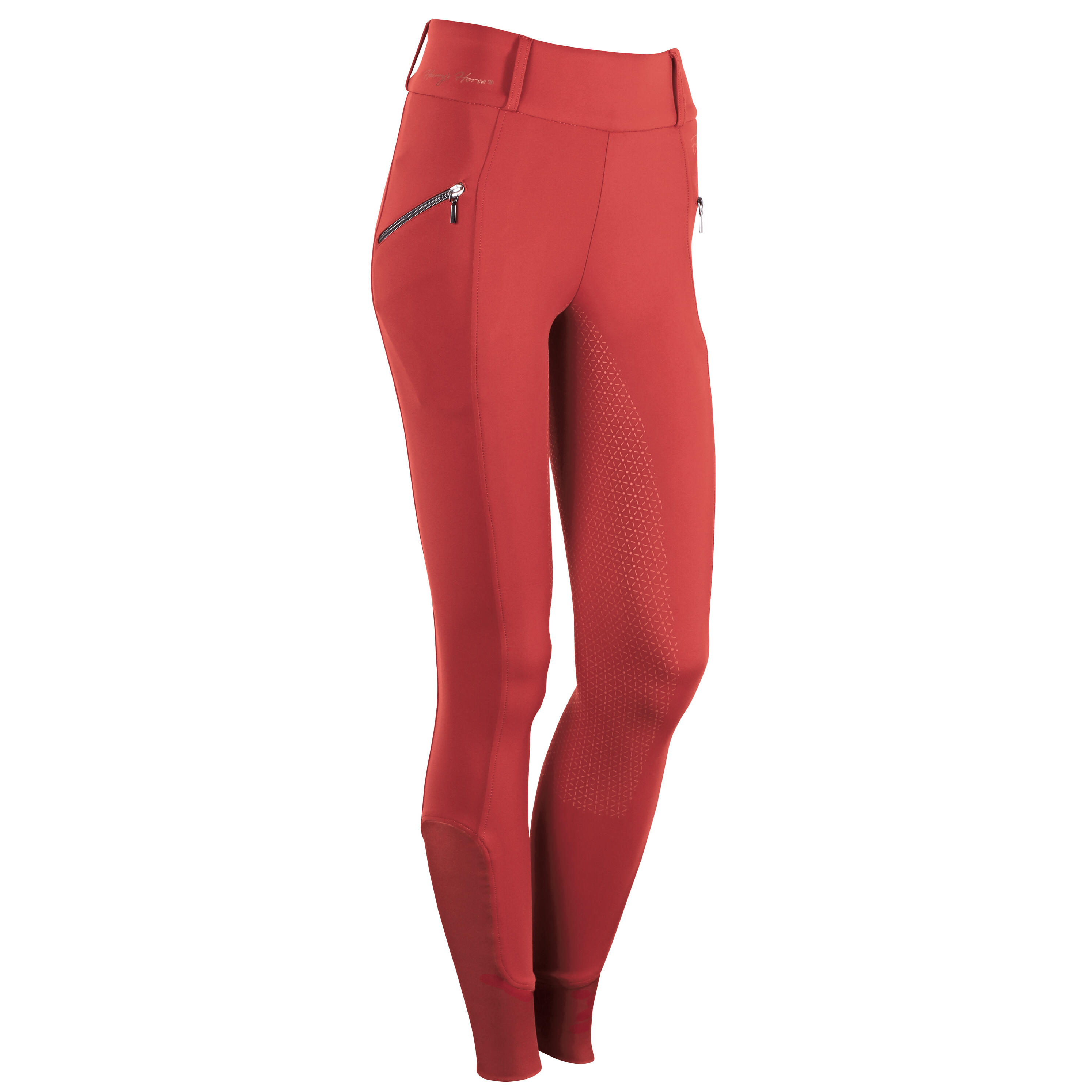Harrys Horse - Pantalon Équitation Full Grip Femme Harry's Horse Classy Dani - Pantalon D'Équitation - Rouge - Decathlon