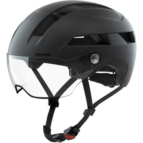 Casque Urbain Sportif Alpina Soho Visor 51-56 Noir Mat