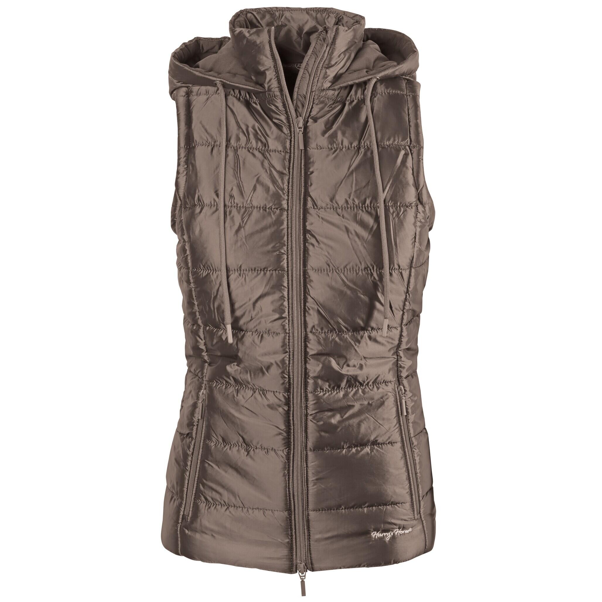 Harrys Horse - Doudoune Sans Manches À Capuche Femme Harry's Horse Sporty Scotti - Doudoune Synthétique - Marron|rose - Decathlon