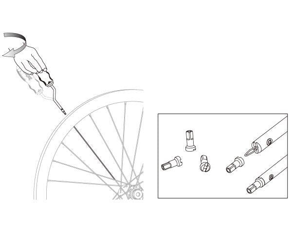 Dimping Spoke Nipple Tenandeer Icetoolz 12S5 pour les jantes hautes 1/2