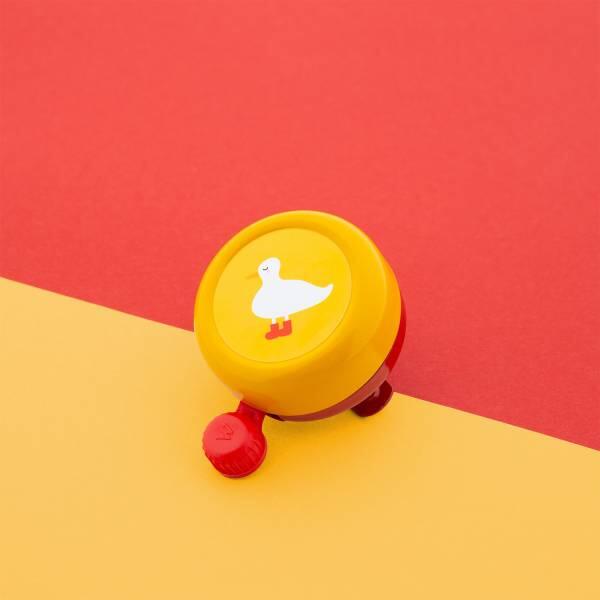 Dzwonek rowerowy WIDEK Explorer Sleepy Duck czerwono-żółty