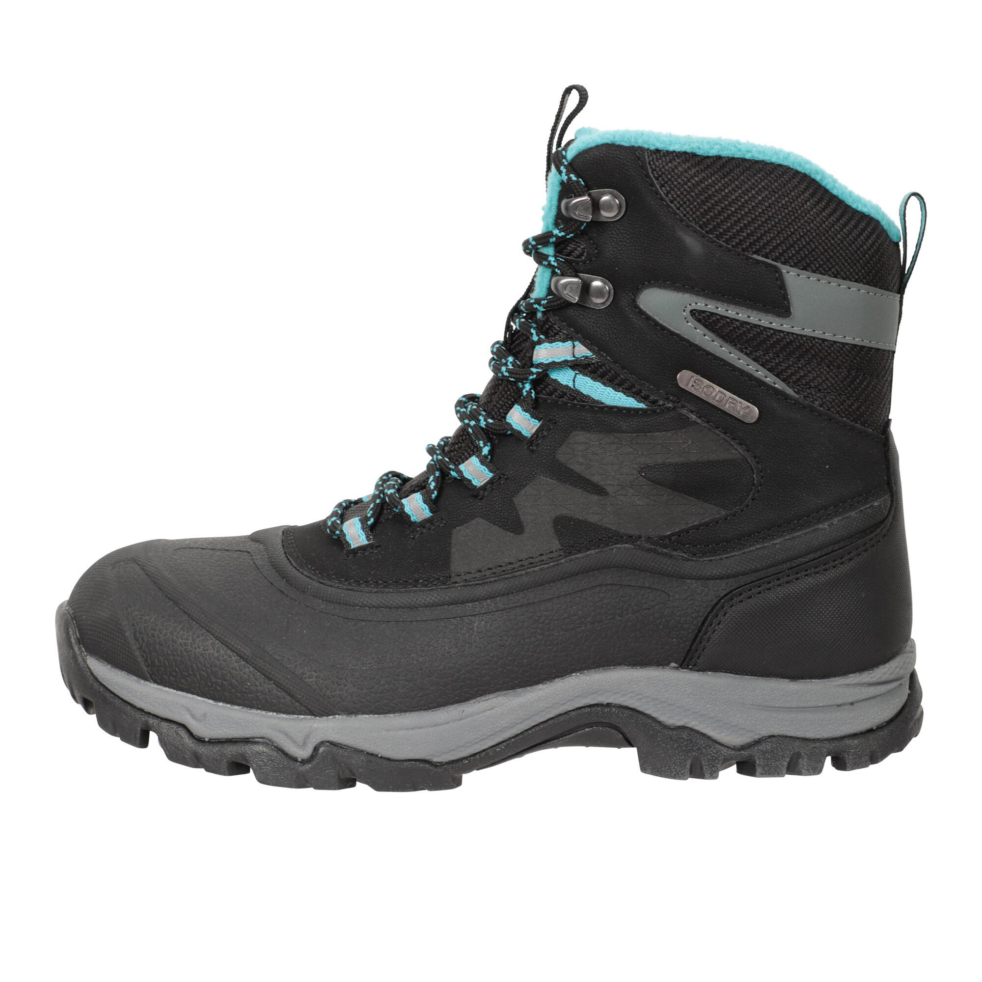 Womens/Ladies Ultra Piste Basher II Waterproof Snow Boots (Black) 3/4