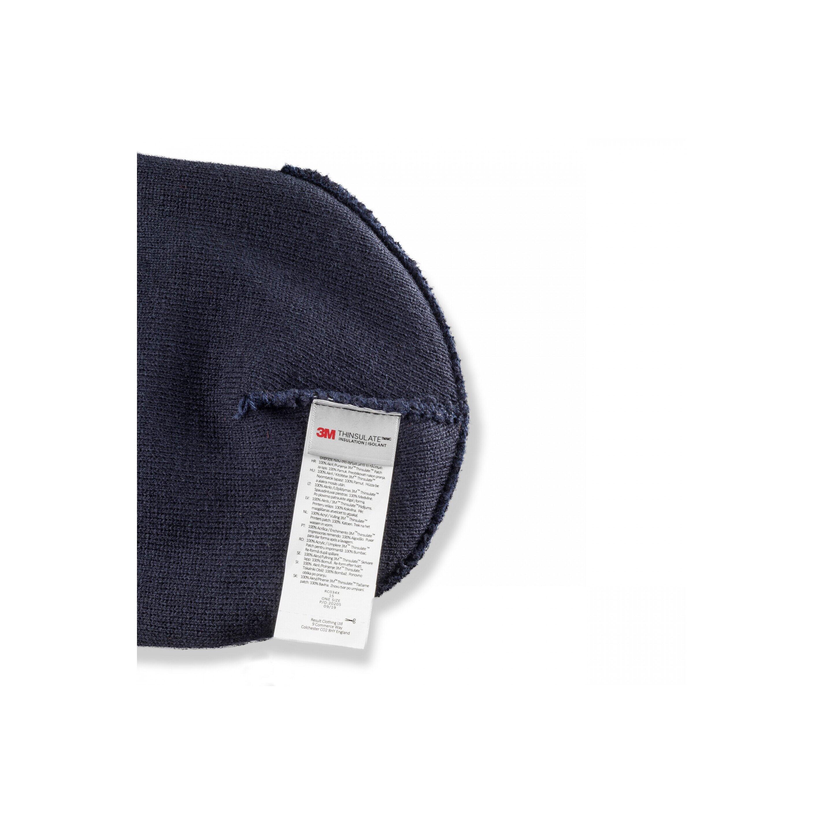 Bonnet imprimable double tricot Result Thinsulate™ 3/3