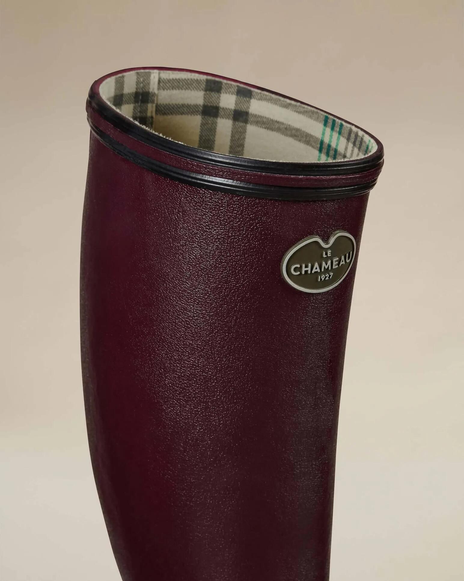 Bottes Giverny Femme Le Chameau Doublées Jersey Cherry - 43 5/6