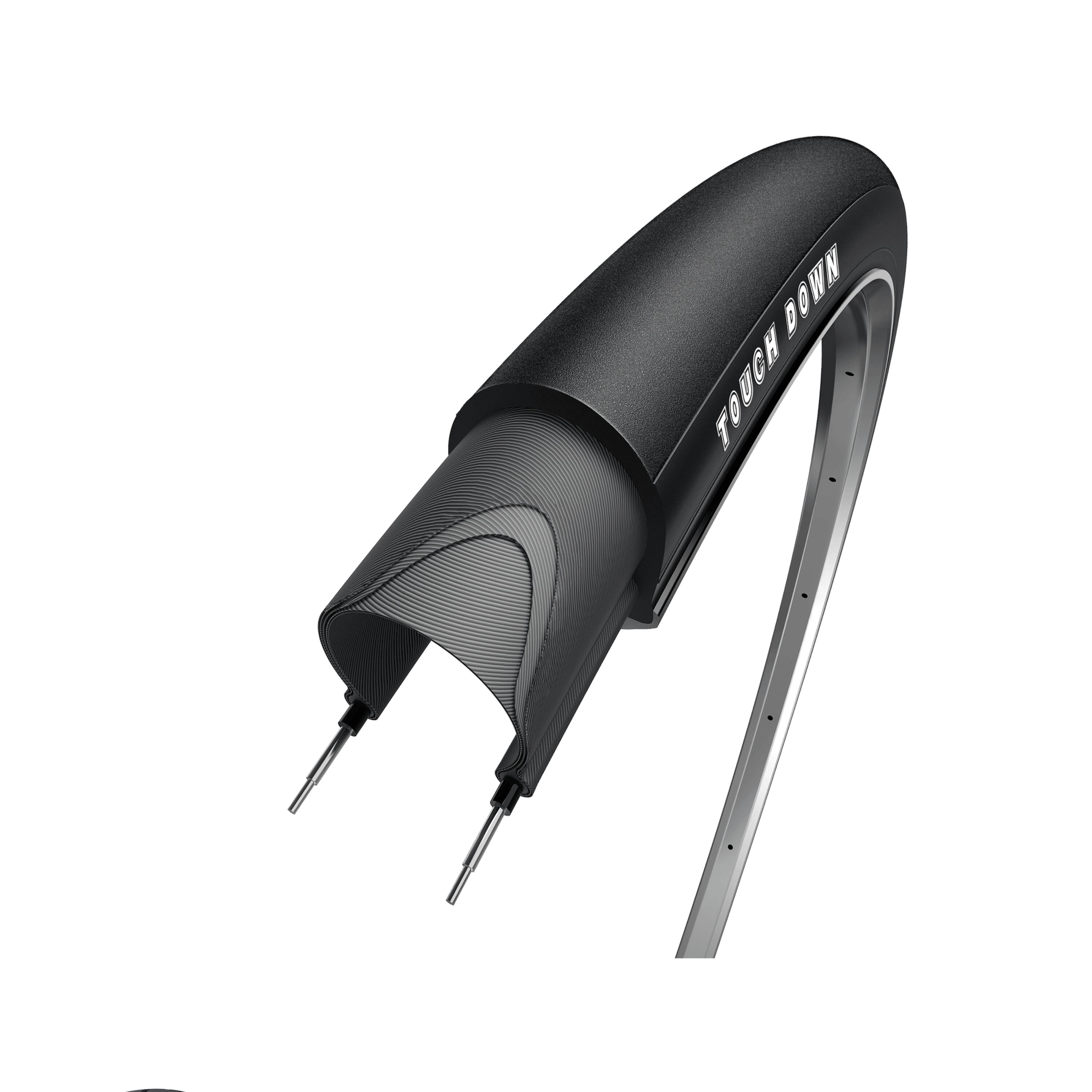 OBO Obor Touch Down 28x0.9 (23-622), nero senza elementi riflettenti.