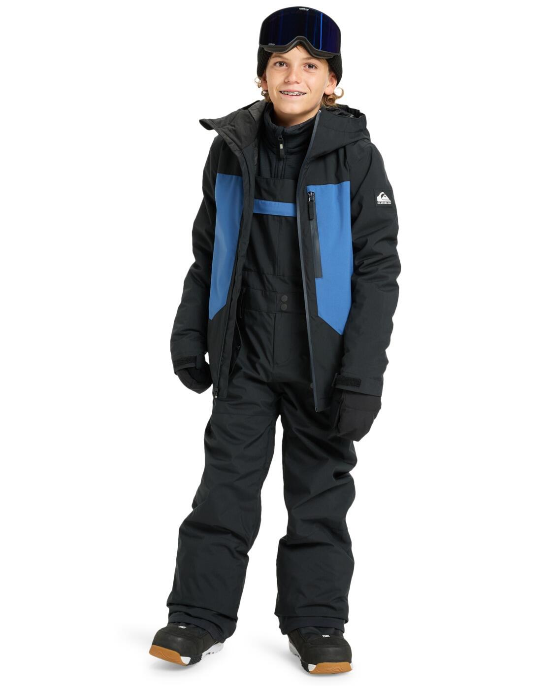 Funktionelle Schneelatzhose MASH UP Schwarz Junge 3/4