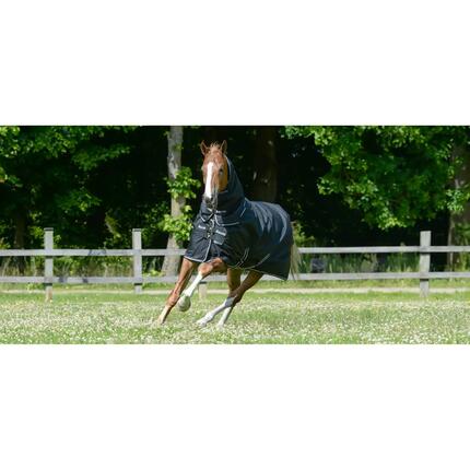 Couverture d'extérieur pour cheval imperméable avec couvre-cou Bucas Trot Turnou