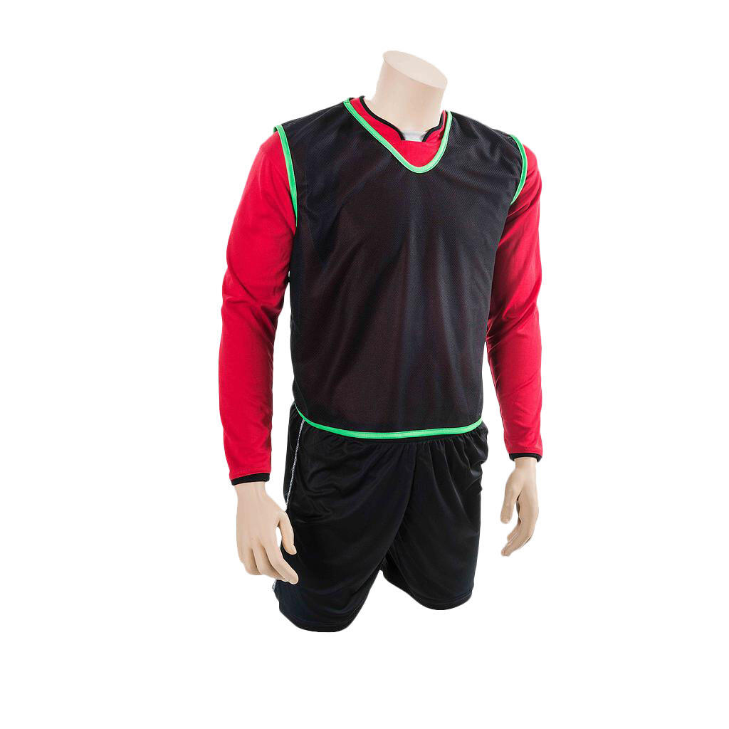 Unisex Adult Mesh Training Bib (Black) 2/2