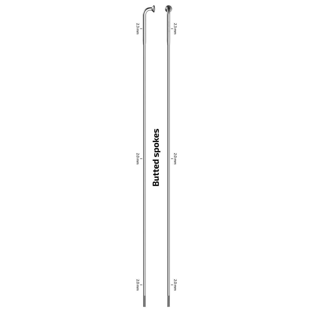 SAPIM 14-266 X-Strong Stainless Steel Spokes Without Nipples (100 Pack)