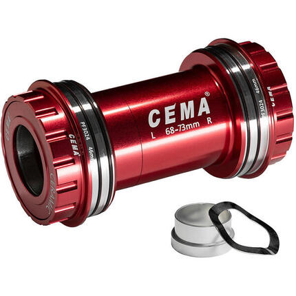 CEMA suport PF30 Interlock do SRAM GXP - ceramiczny czerwony