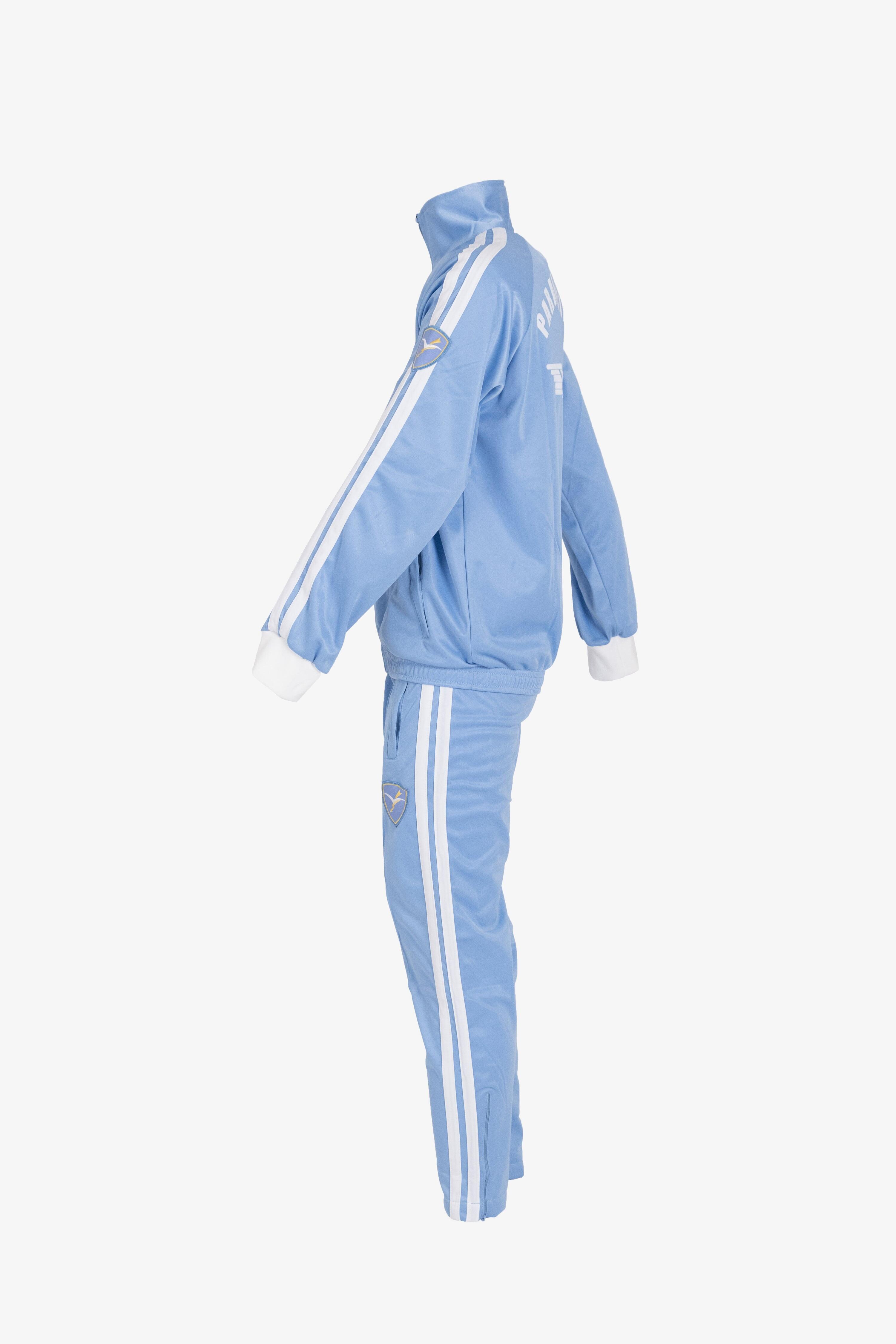 Tuta ginnastica Folgore azzurra AAG252 uomo 3/5