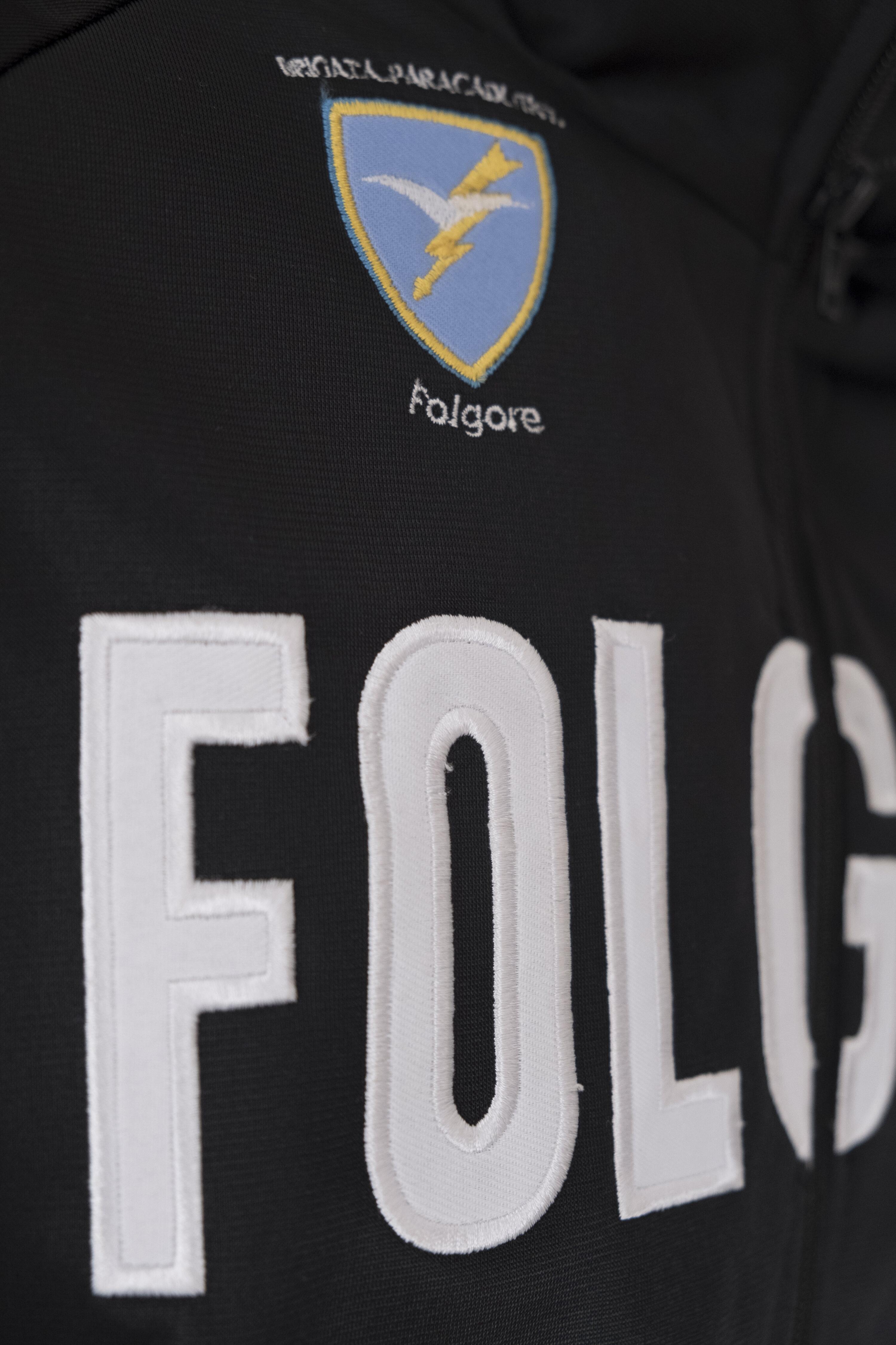 Tuta ginnastica Folgore nera AAG252 uomo 6/6