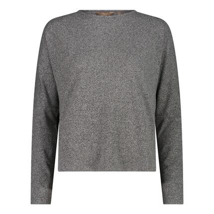 Pullover weich elastisch Damen - Woman Sweat Pullover mit U-Boot-Ausschnitt