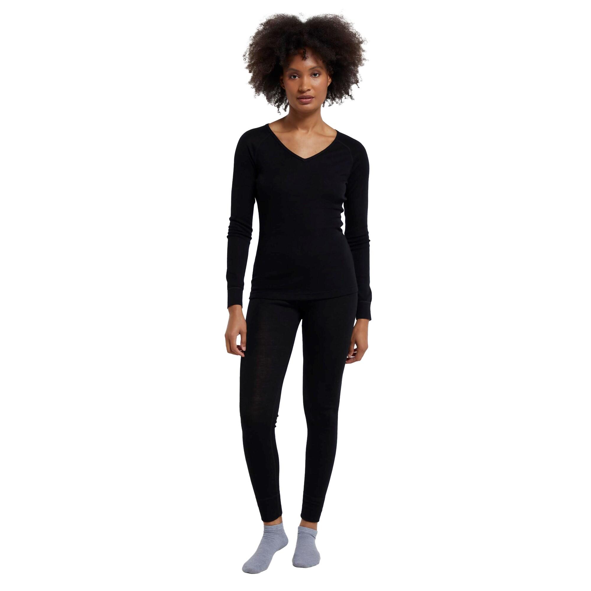Top Scollo A V Donna Mountain Warehouse Nero 4/4