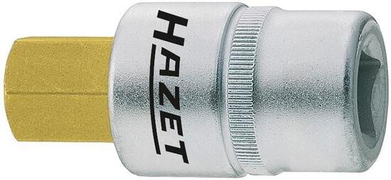 HAZET 986 punta a bussola esagonale 6 mm 1/2" corta TIN 22 mm.