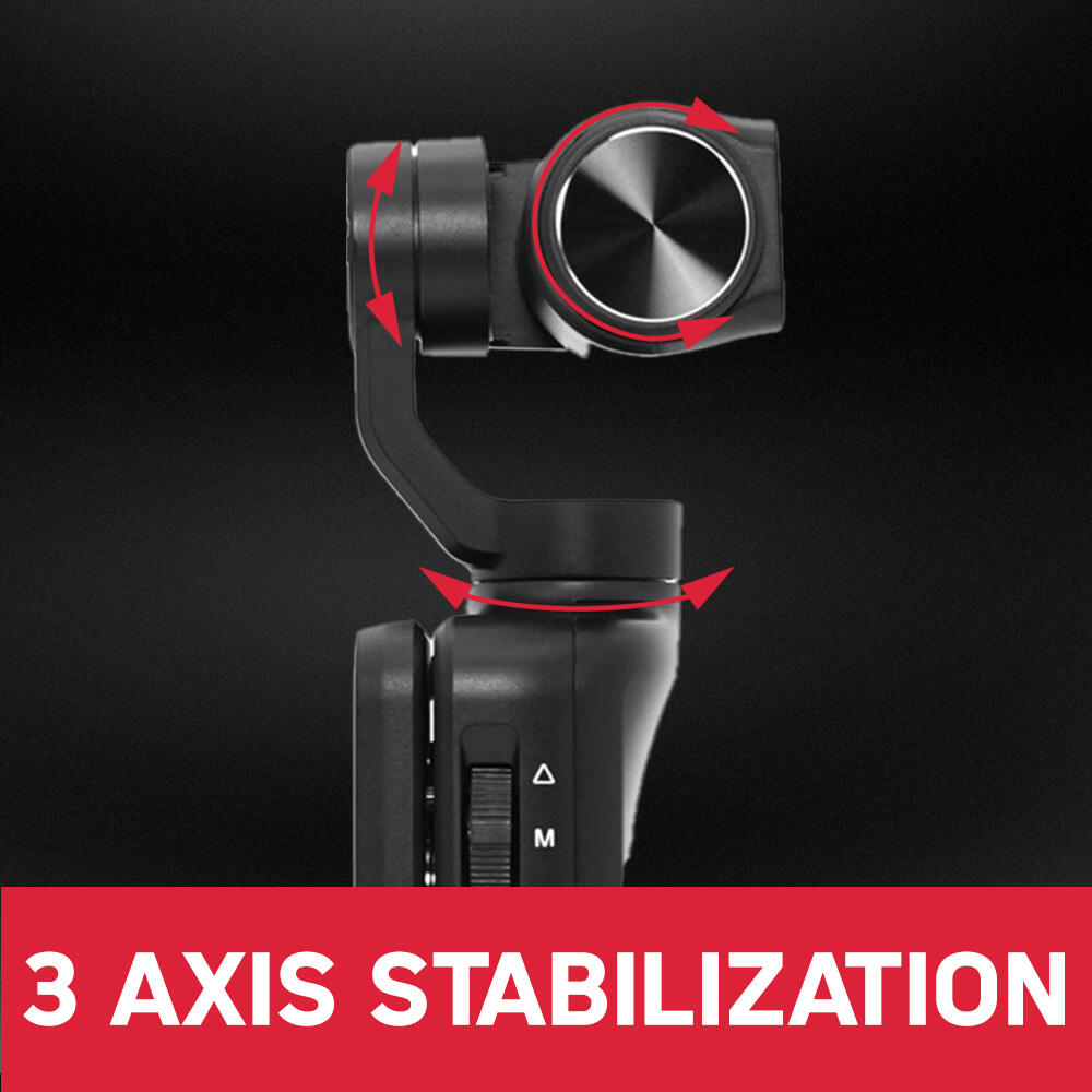 AgfaPhoto Realimove MC3X Gimbal 4K, 32GB, écran 3,5'', Wi-Fi – Noir 4/5