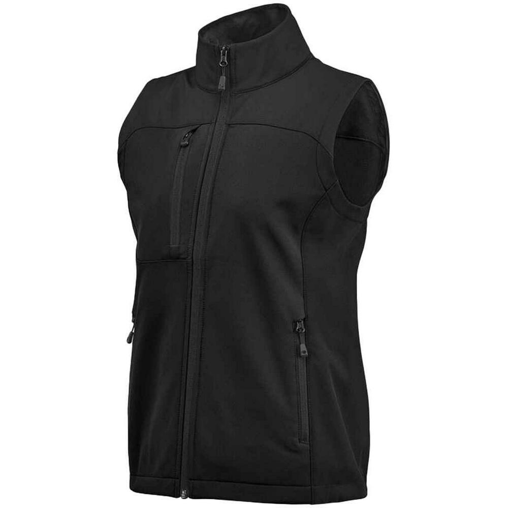 "Cascades" Weste für , Softshell Damen Schwarz 3/4