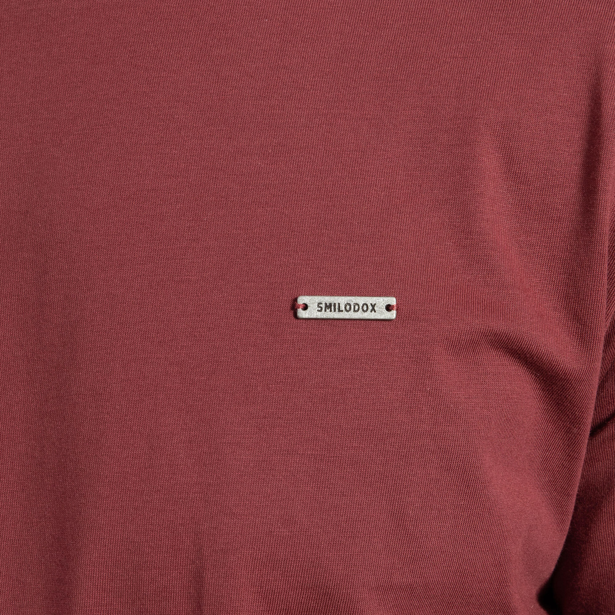 Herren T-Shirt Ilyas Bordeaux 4/5